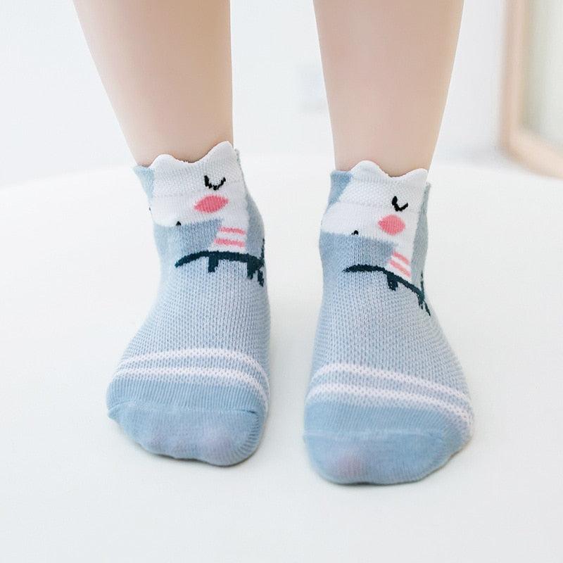 5Pairs 0-2Y Infant Baby Socks Baby Socks for Girls Cotton Mesh Cute Newborn Boy Toddler Socks Baby Clothes Accessories