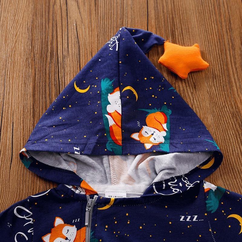 Animal Hooded Baby Jumpsuit