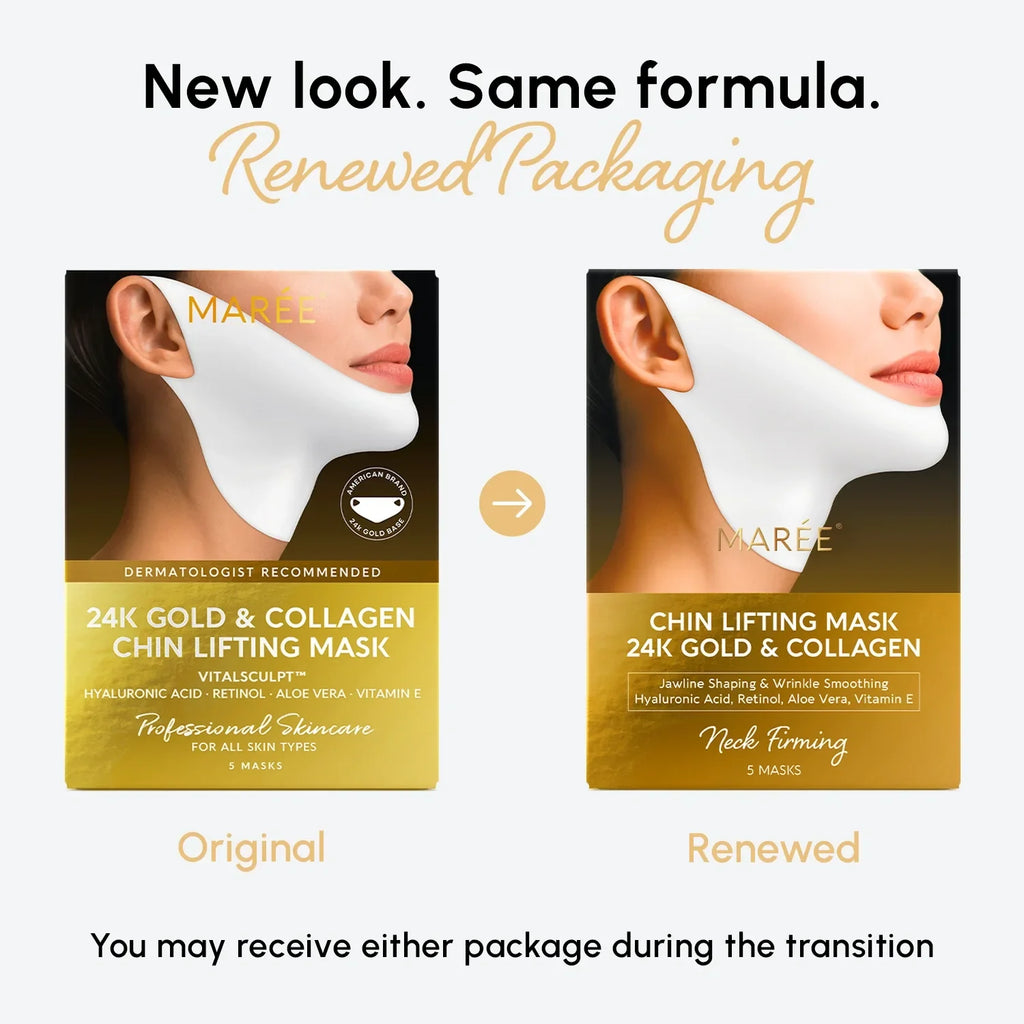24K Gold Chin & Jawline Mask