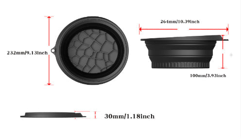 Foldable Silicone Ice Basin